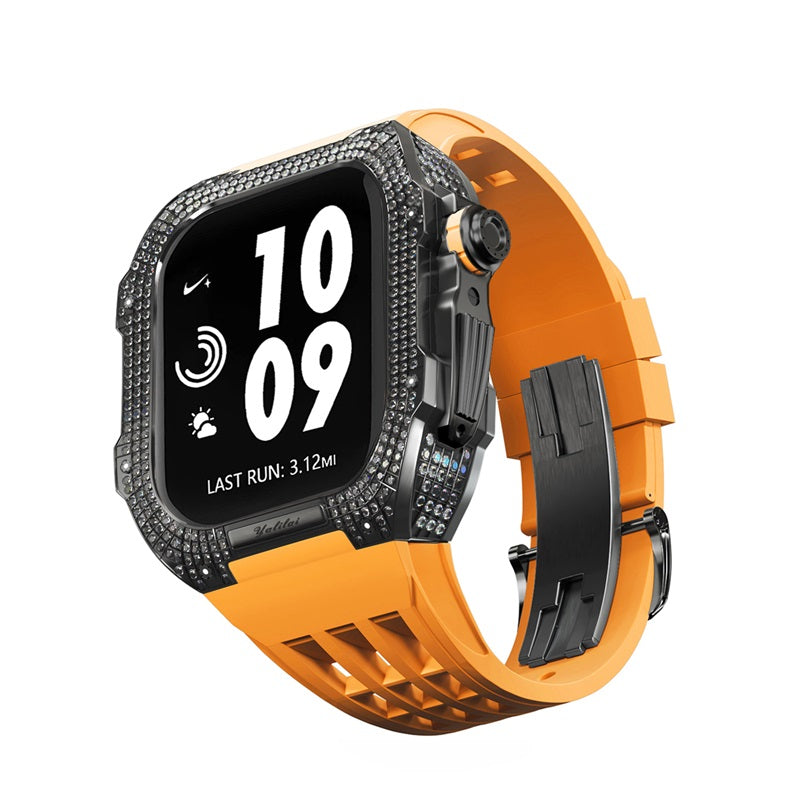 Titanium Alloy With Rhinestone Apple Watch Shell iWatch Cases