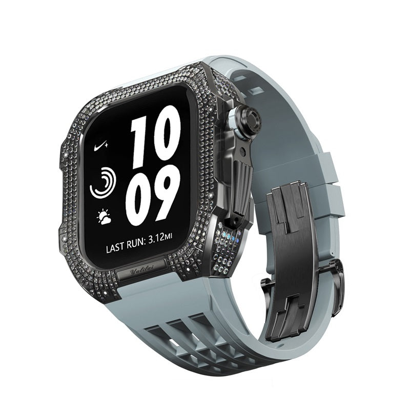 Titanium Alloy With Rhinestone Apple Watch Shell iWatch Cases