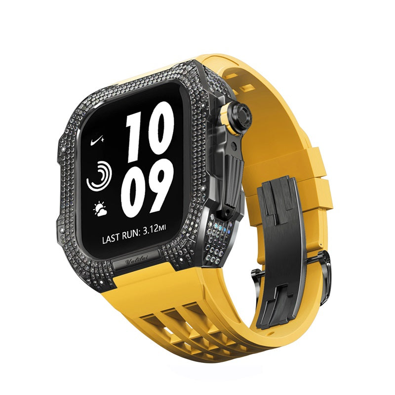 Titanium Alloy With Rhinestone Apple Watch Shell iWatch Cases