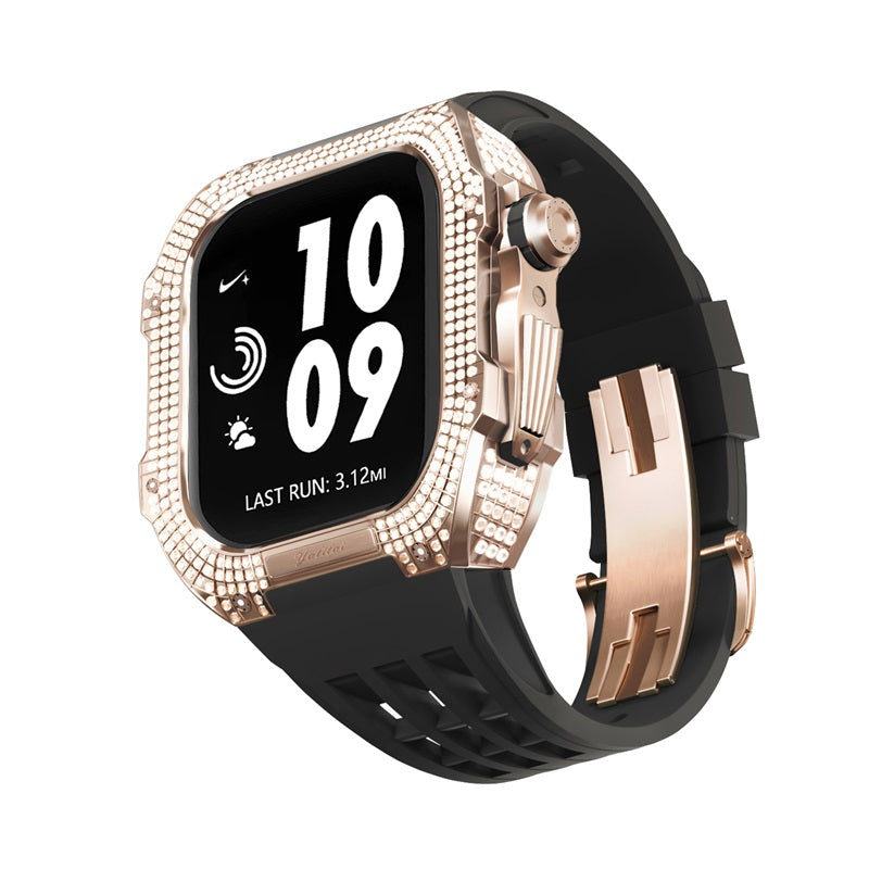 Titanium Alloy With Rhinestone Apple Watch Shell iWatch Cases