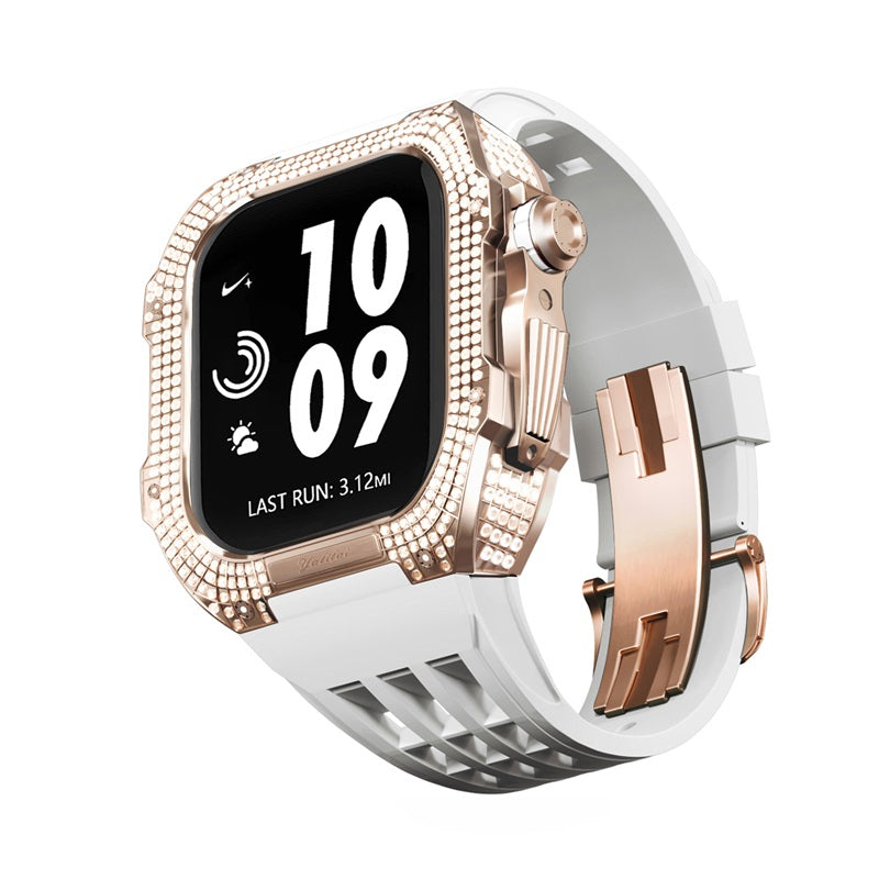 Titanium Alloy With Rhinestone Apple Watch Shell iWatch Cases