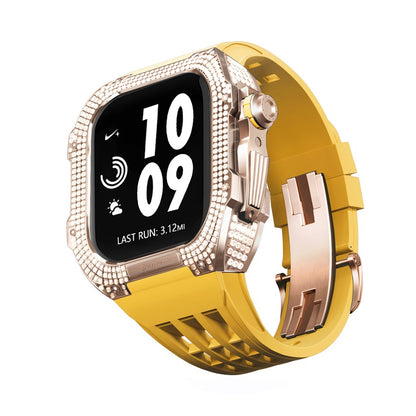 Titanium Alloy With Rhinestone Apple Watch Shell iWatch Cases