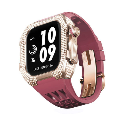 Titanium Alloy With Rhinestone Apple Watch Shell iWatch Cases