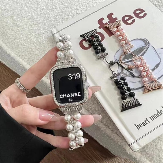 Apple watch bands iWatch straps fashion lady watch pearl band