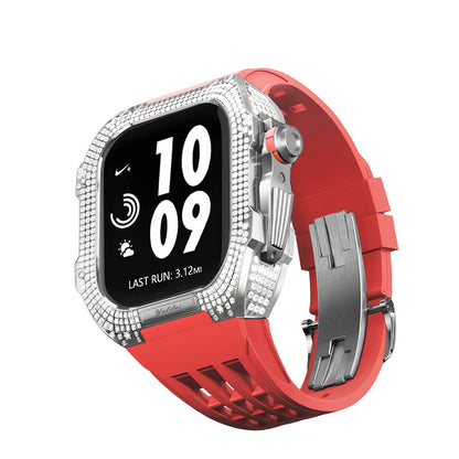 Titanium Alloy With Rhinestone Apple Watch Shell iWatch Cases