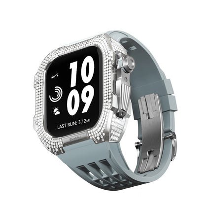 Titanium Alloy With Rhinestone Apple Watch Shell iWatch Cases