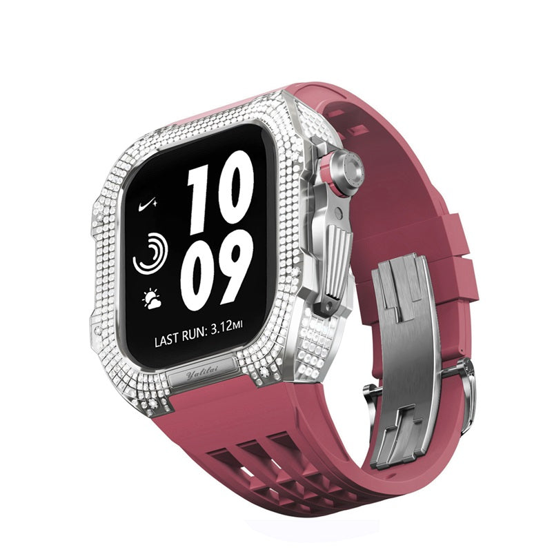 Titanium Alloy With Rhinestone Apple Watch Shell iWatch Cases