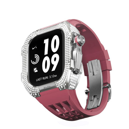 Titanium Alloy With Rhinestone Apple Watch Shell iWatch Cases