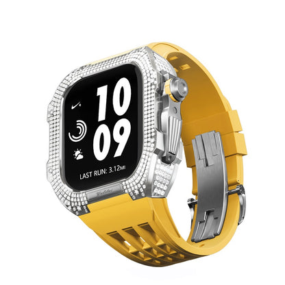 Titanium Alloy With Rhinestone Apple Watch Shell iWatch Cases