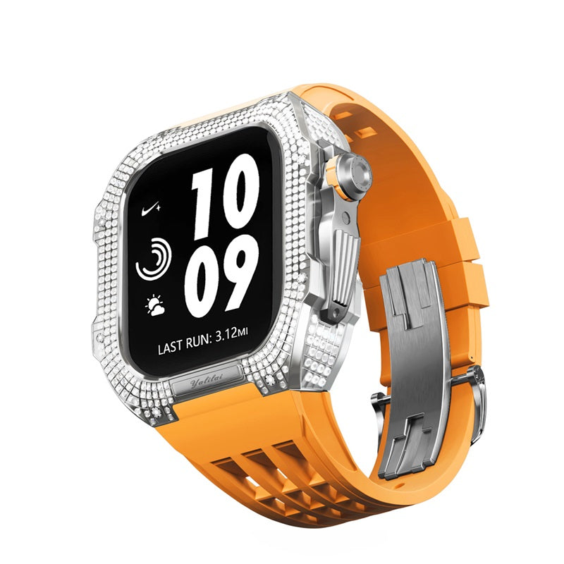 Titanium Alloy With Rhinestone Apple Watch Shell iWatch Cases